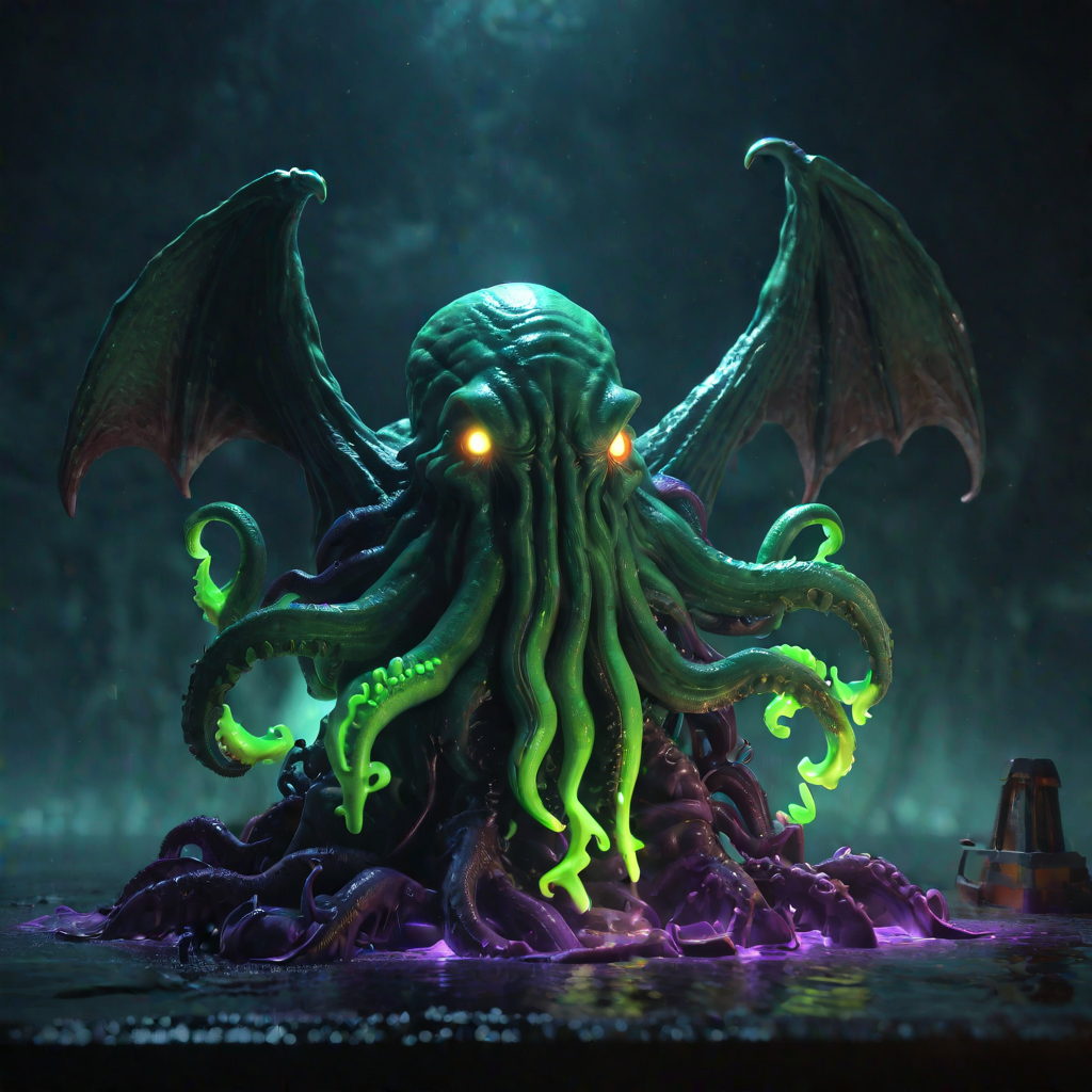 00036-A lovecraftian horror Cthulhu destroying your mind glow.png